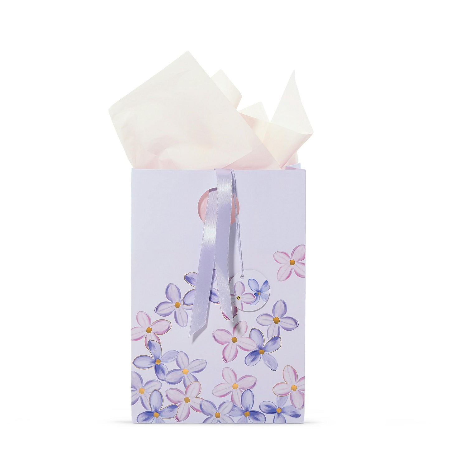 Purple Lilac Floral Gift Bag UPPY